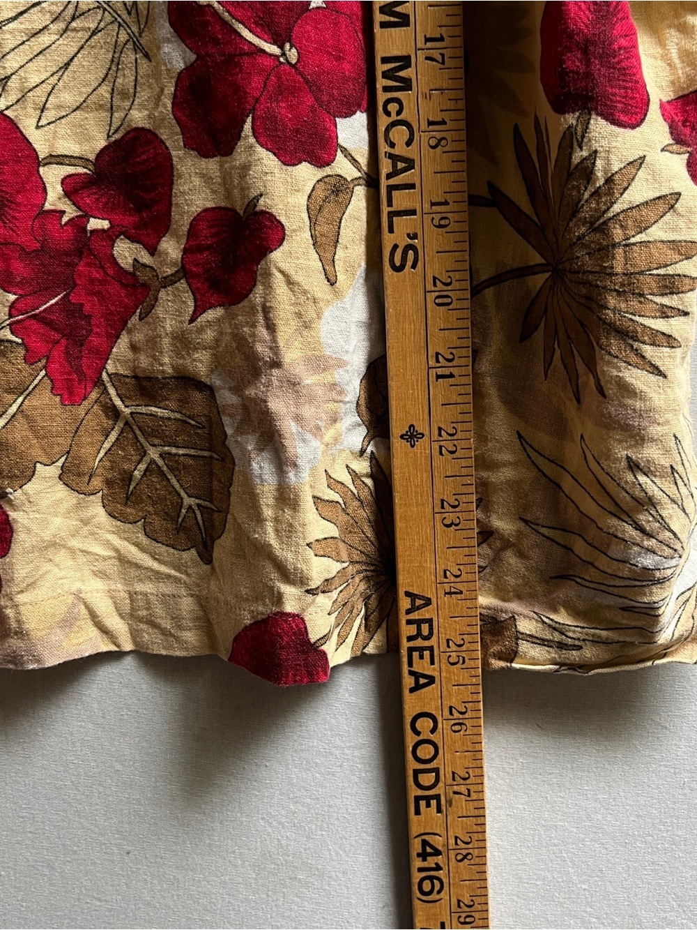 Vintage Sag Harbor Linen Rayon Blend Tropical Buttondown Shirt Sz 2XL - Picture 7 of 7